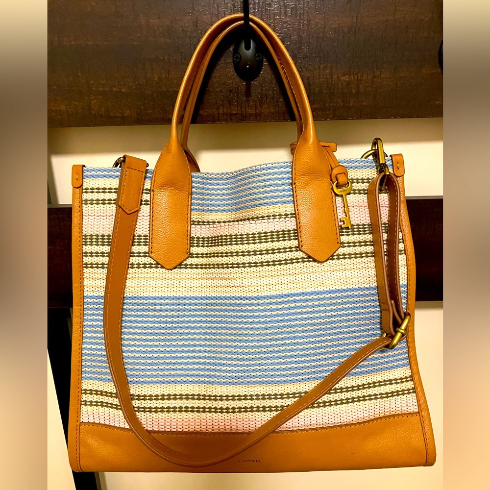 Fossil Multicolor Striped Shoulder Bag